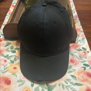 Polo Ralph Lauren Performance curved brim logo plaque Black Baseball Cap